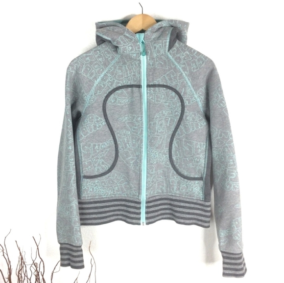 Lululemon Revolution Graffiti Scuba Hoodie Size 6 - Picture 4 of 13